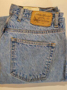 Vintage Eddie Bauer Women’s Size 14 Medium Rise Classic 5 Pocket Jean Blue Denim
